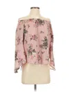 Mileage 3/4 Sleeve Blouse In Pink