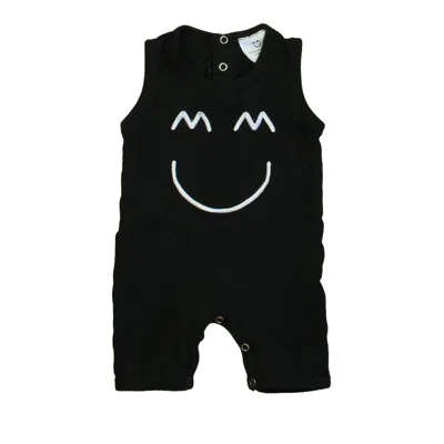Miles And Milan Kids' Boys Black White Romper