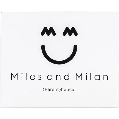Miles And Milan (parent)hetical Social Card Game In White
