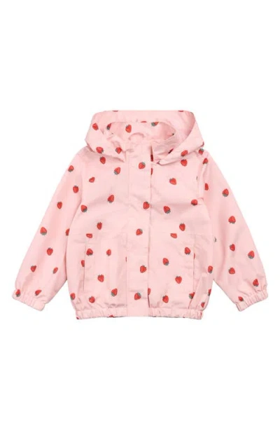 Miles Baby Hooded Windbreaker Jacket In Pink