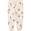 Miles Baby Kids' Hawaiian Santa Print French Terry Joggers In Neutral