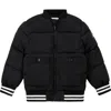 Miles Baby Kids' Quilted Puffer Jacket In Black