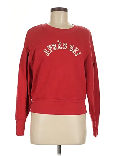 Pre-owned Mile(s) By Madewell Sweatshirt In Red