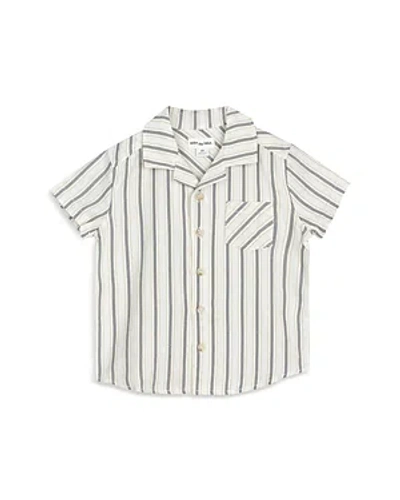 Miles The Label Boys' Camp Shirt - Little Kid In Beige