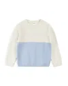 Miles The Label Boys' Color Blocked Honeycomb Sweater - Little Kid In Beige