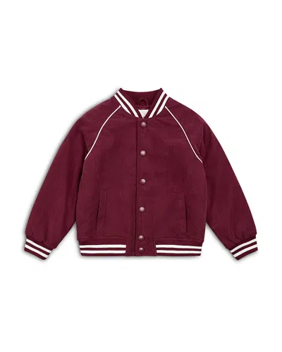 Miles The Label Boys' Corduroy Varsity Bomber Jacket - Little Kid, Big Kid In Multi