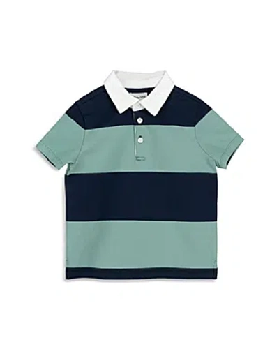Miles The Label Boys' Cotton Polo Shirt - Little Kid In Teal
