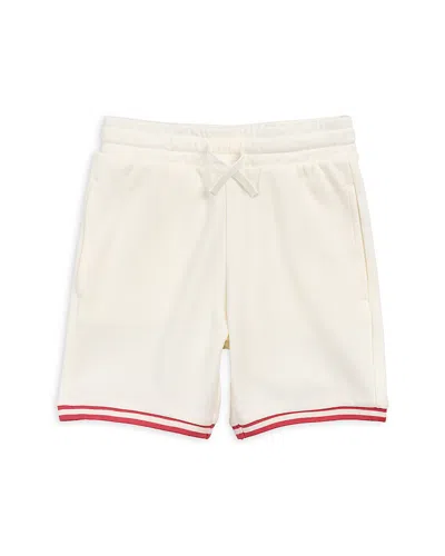 Miles The Label Boys' Double Knit Mesh Shorts - Little Kid In White