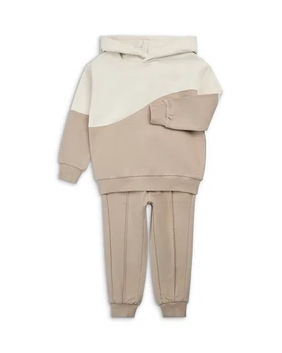 Miles The Label Kids' Boys' French Terry Hoodie & Jogger Pants Set - Baby In Brown