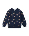 Miles The Label Boys' Go Tigers Print Sweatshirt - Little Kid In Blue
