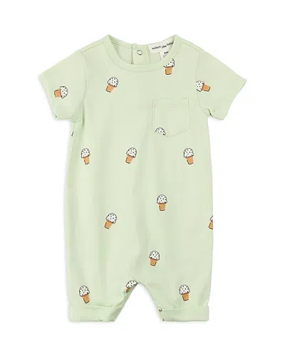 Miles The Label Boys' Ice Cream Print Romper - Baby In Light Green