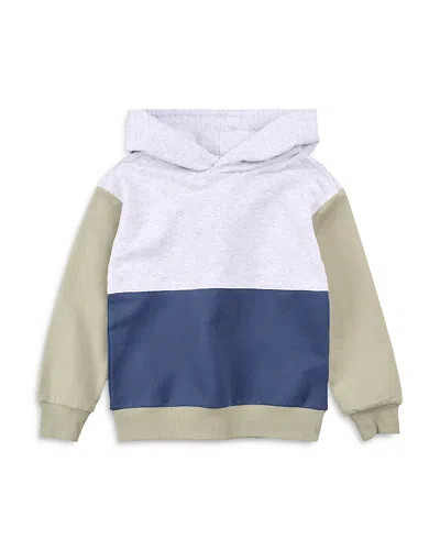Miles The Label Boys' Miles Colour Block Hoodie - Little Kid In Grey