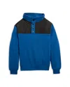 Miles The Label Boys' Mock Neck Sweatshirt - Little Kid In Blue