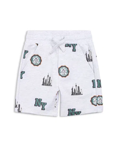 Miles The Label Boys' Nyc Skyline Shorts - Little Kid, Big Kid In Gray