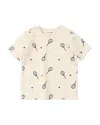 Miles The Label Boys' Racquet Print - Little Kid In Beige