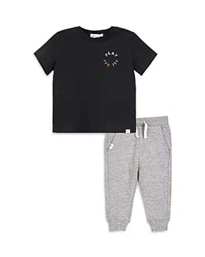 Miles The Label Boys' Short Sleeved Tee & Trousers Set - Baby In Multi