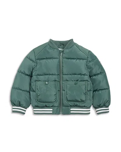 Miles The Label Boys' Silver Pine Hooded Mid Weight Puffer Jacket - Baby In Multi