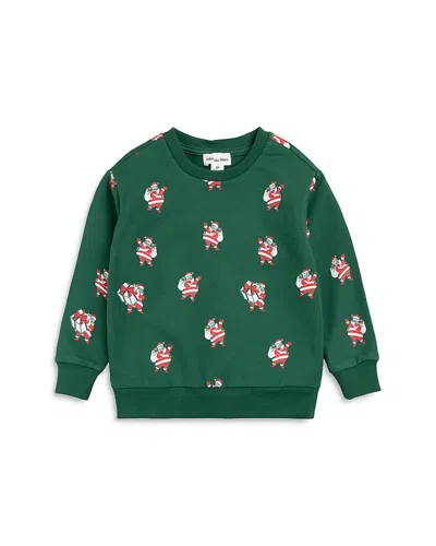 Miles The Label Boys' Sleighing It Print Sweatshirt - Baby In Green