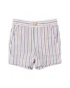 Miles The Label Boys' Striped Seersucker Shorts - Little Kid In Camel