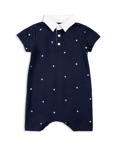 Miles The Label Boys' Tennis Print Knit Romper - Baby In Navy