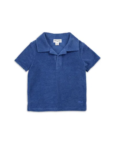 Miles The Label Boys' Terry Polo - Little Kid, Big Kid In Blue