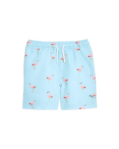 Miles The Label Boys' Woven Swim Trunks - Little Kid, Big Kid In Blue