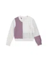 Miles The Label Girls' Color Blocked Knit Sweater - Baby In Purple Dusty