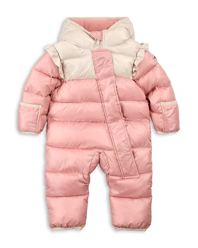 Miles The Label Girls' Colour Blocked Puffer Snowsuit - Baby In Grey