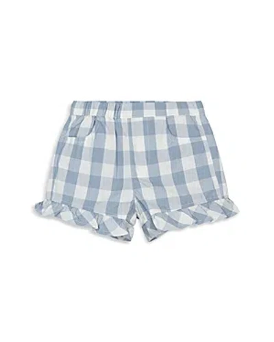 MILES THE LABEL GIRLS' COTTON GINGHAM SHORTS - LITTLE KID