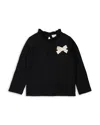 Miles The Label Girls' Grosgrain Bow Top - Little Kid, Big Kid In Black