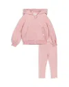 Miles The Label Girls' Hoodie & Joggers Set - Baby In Light Pink