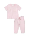 MILES THE LABEL MILES THE LABEL GIRLS' SHORT SLEEVED TEE & PANTS SET - BABY