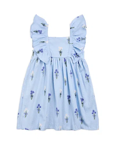 Miles The Label Girls' Sleeveless Knit Dress - Little Kid In Blue