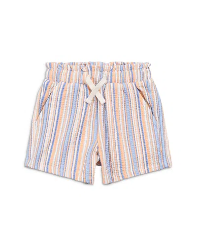 Miles The Label Girls' Striped Knit Shorts - Little Kid In Multi