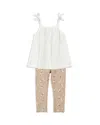Miles The Label Girls' Tank Top & Ribbed Leggings Set - Little Kid