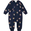 Miles The Label Go Tigers Full Zip Romper In Blue