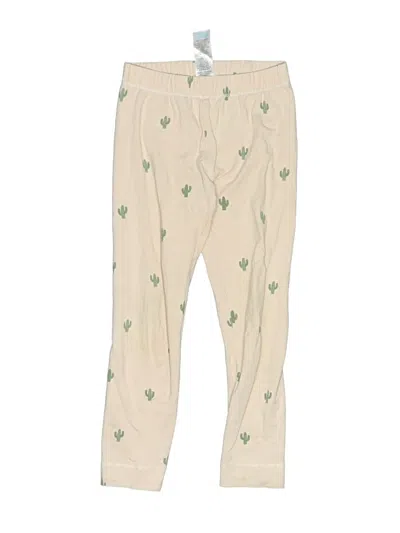 Pre-owned Miles The Label Kids' Khaki Pant In Ivory