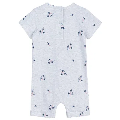 Miles The Label Kid's Jet Set Baby Romper In Grey In Gray