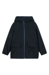 Miles The Label Kids' 3-in-1 Water Repellent Hooded Coat In Black
