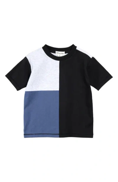 Miles The Label Boys' Color Block Cotton Tee - Little Kid, Big Kid In Blue Dusty