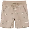 Miles The Label Kids' Dino Fossil Graphic Sweat Shorts In Sand