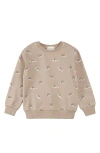 Miles The Label Kids' Dino Fossil Graphic Sweatshirt In Sand