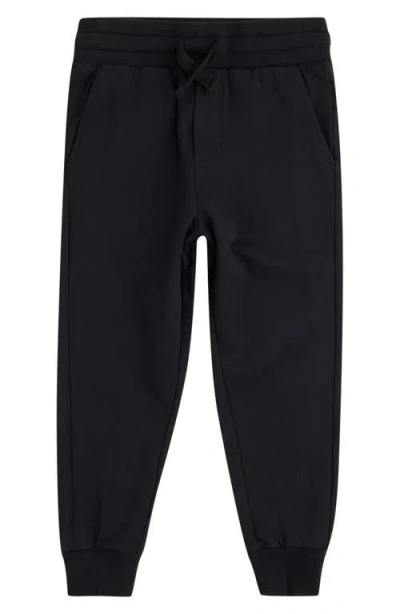 Miles The Label Kids' French Terry Joggers In Black