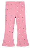 Miles The Label Kids' Jersey Flare Leggings In Pink