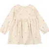 Miles The Label Kids' Long Sleeve Ruffle Dress In Neutral