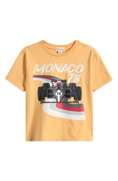 Miles The Label Kids' Monaco 78 Cotton Graphic T-shirt In Brown
