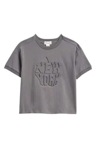 Miles The Label Kids' Nyc T-shirt In Gray