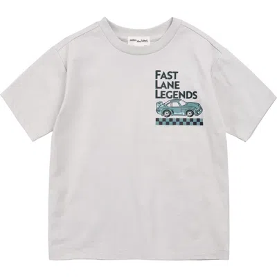 Miles The Label Kids' Organic Cotton Graphic T-shirt In White