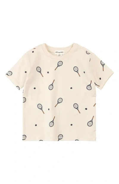 Miles The Label Boys' Racquet Print - Little Kid In Beige