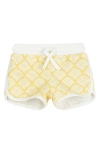 MILES THE LABEL MILES THE LABEL KIDS' SCALLOP PRINT ORGANIC COTTON SHORTS